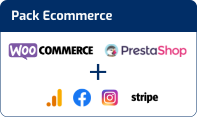 Pack Ecommerce, para tiendas online WooCommerce o Prestashop